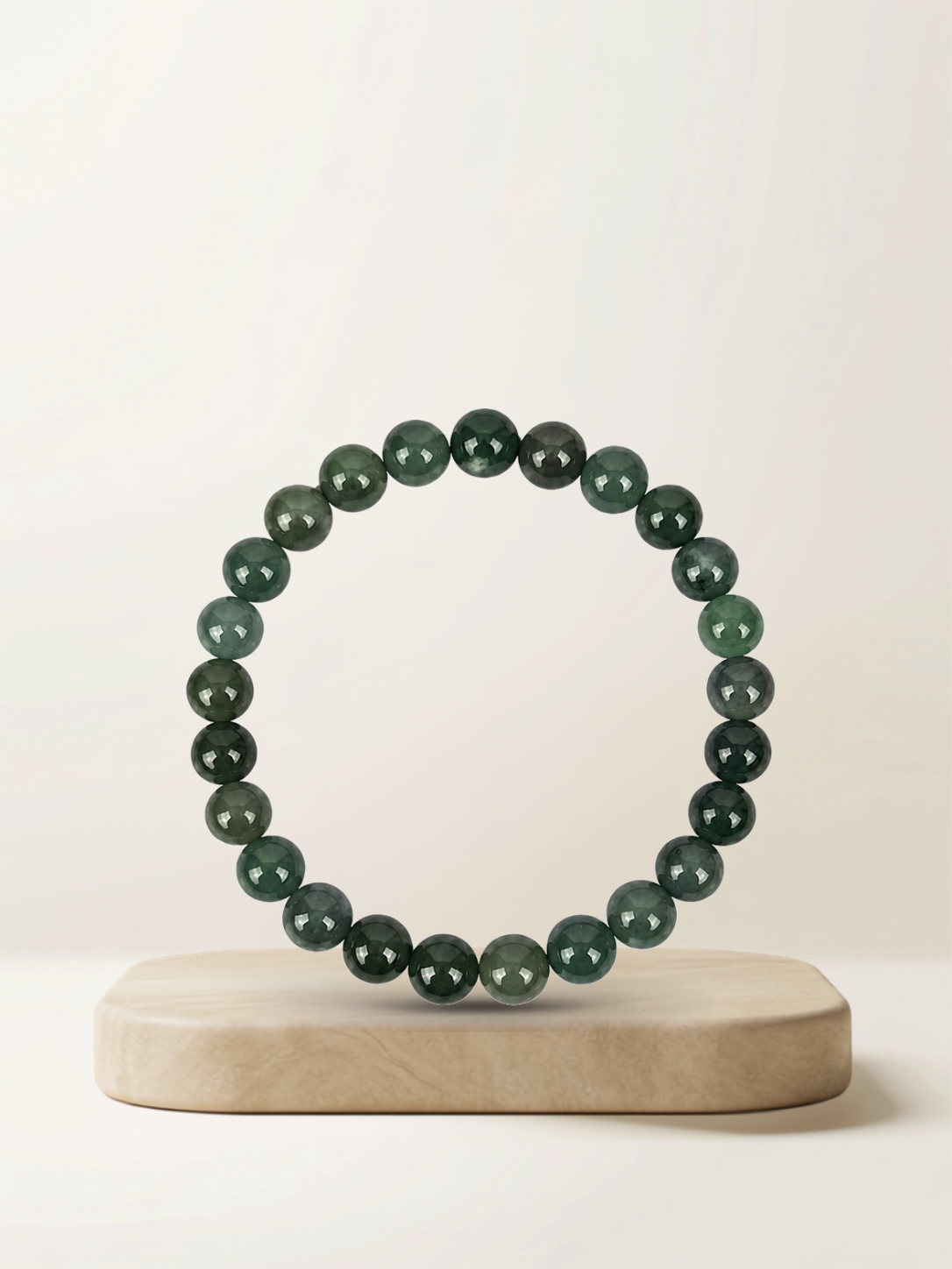 Classic Bluewater Jade Beaded Bracelet