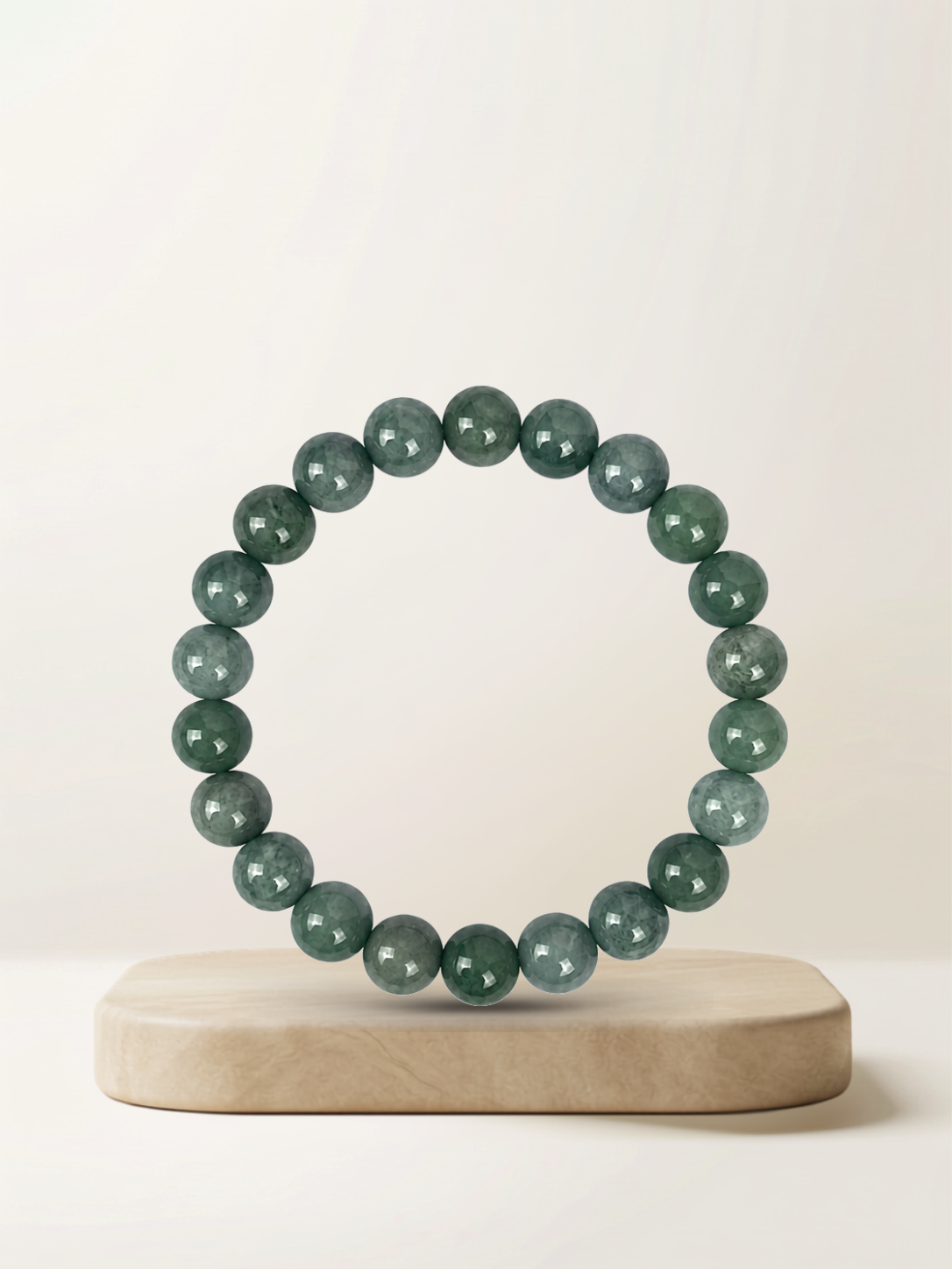 Classic Bluewater Jade Beaded Bracelet