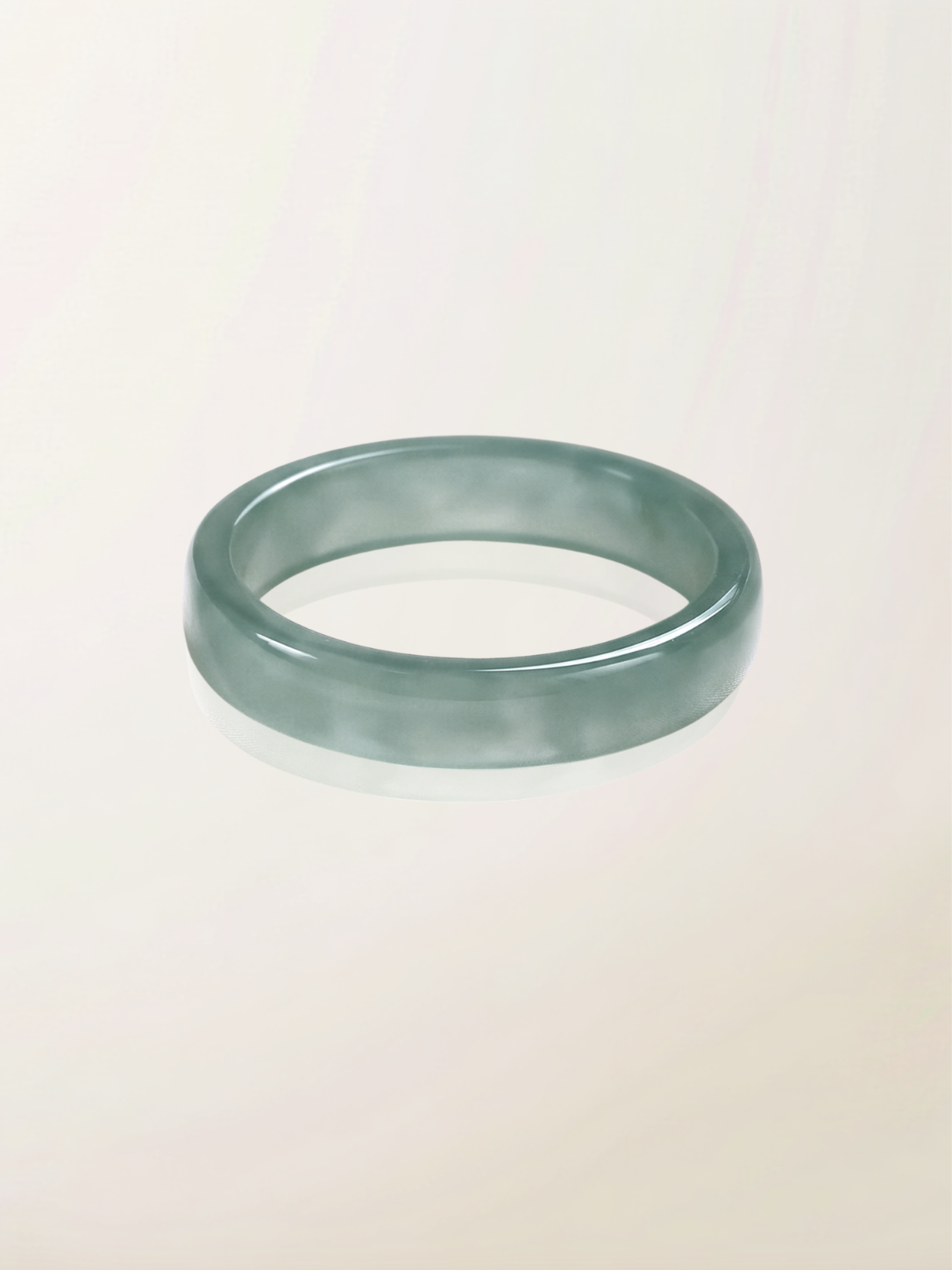 Classic Square Bluewater Jade Ring